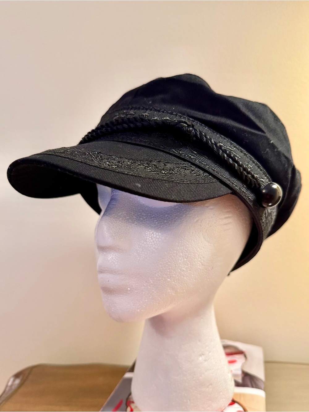 Aegean authentic Greek fisherman's cap in black